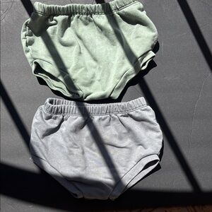 Cat & Jack Green and Gray Diaper Covers Soft Elastic Fit